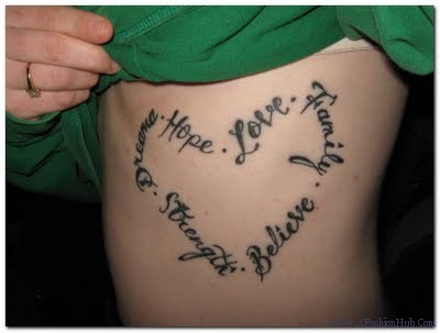 Love Quote Tattoos.